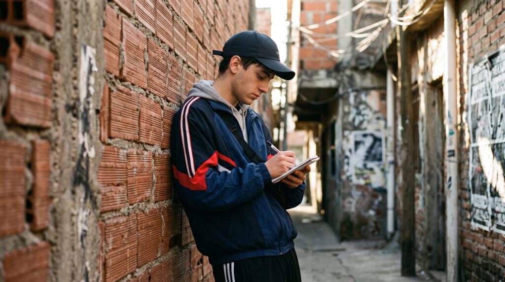 lucas escribiendo